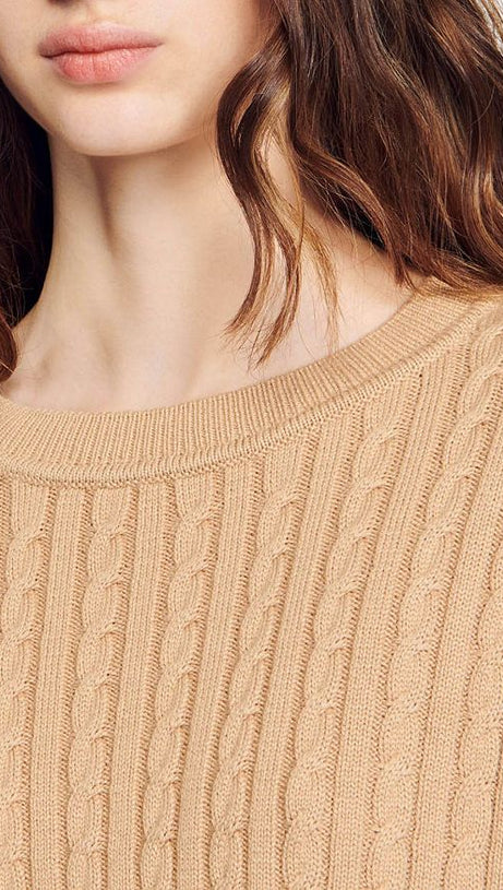 STRICKPULLOVER MIT RUNDHALS 