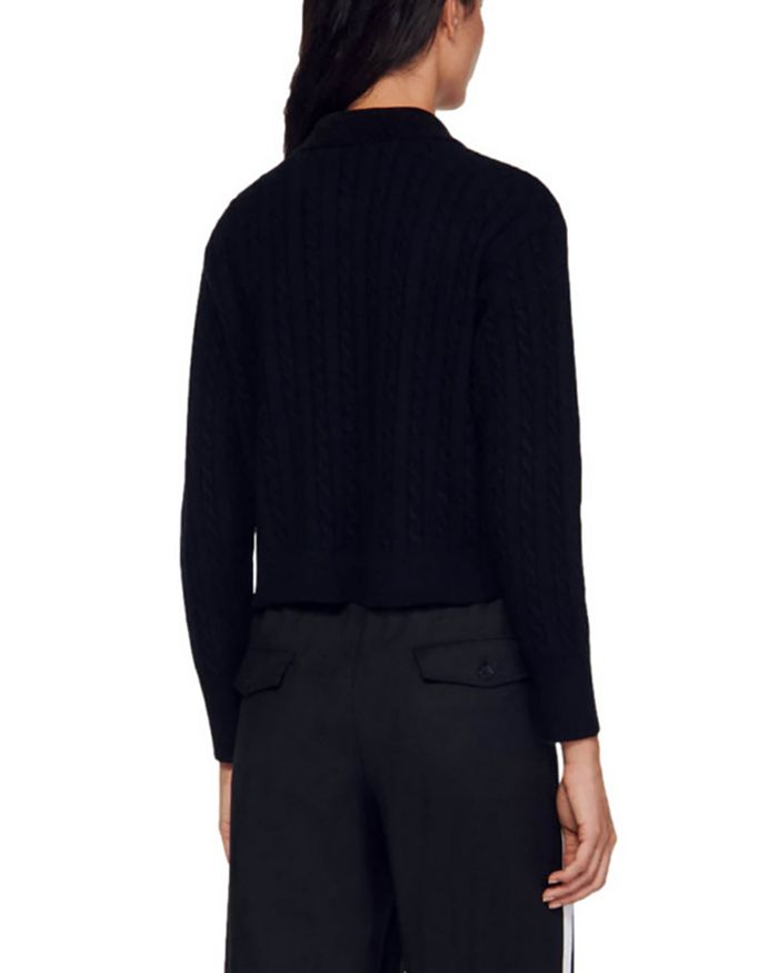 AIIZIE CABLE KNIT POLO NECK JUMPER - product image