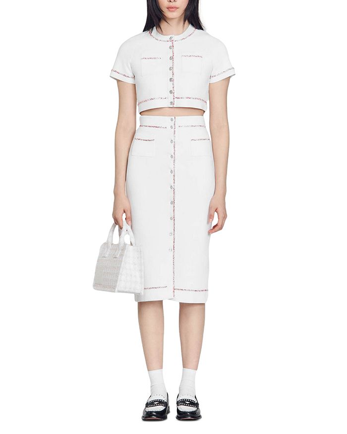 AIIZIE KNIT MIDI PENCIL SKIRT - product image