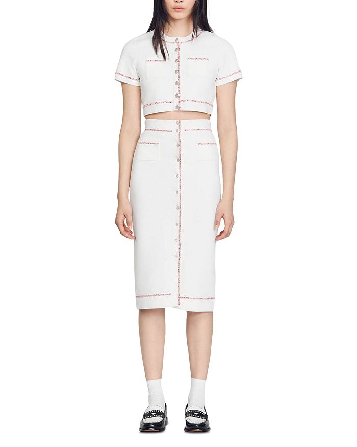AIIZIE KNIT MIDI PENCIL SKIRT - product image