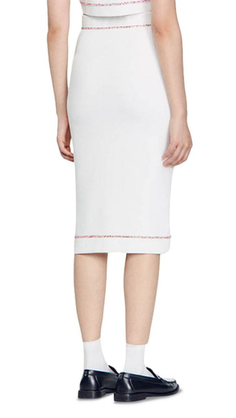 KNIT MIDI PENCIL SKIRT