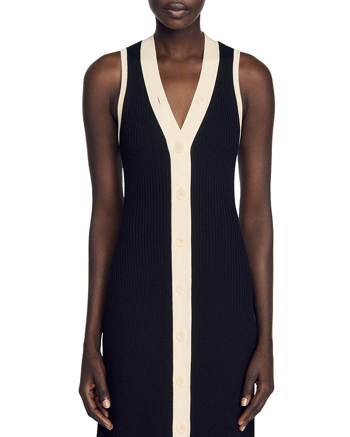 AIIZIE GABRIELLA TWO TONE RIB KNIT MAXI DRESS - product image