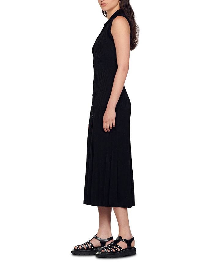 SLEEVELESS RIBBED KNIT MAXI DRESS