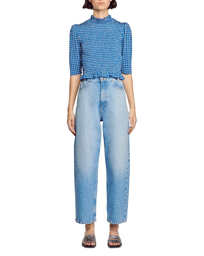 AIIZIE MOLITOR SMOCKED TOP - product image