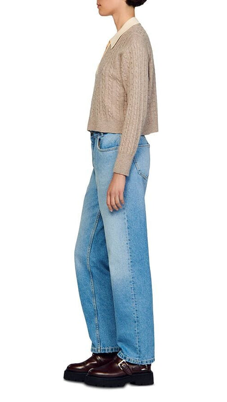 MAGLIONE CON COLLO A CONTRASTO RENO 