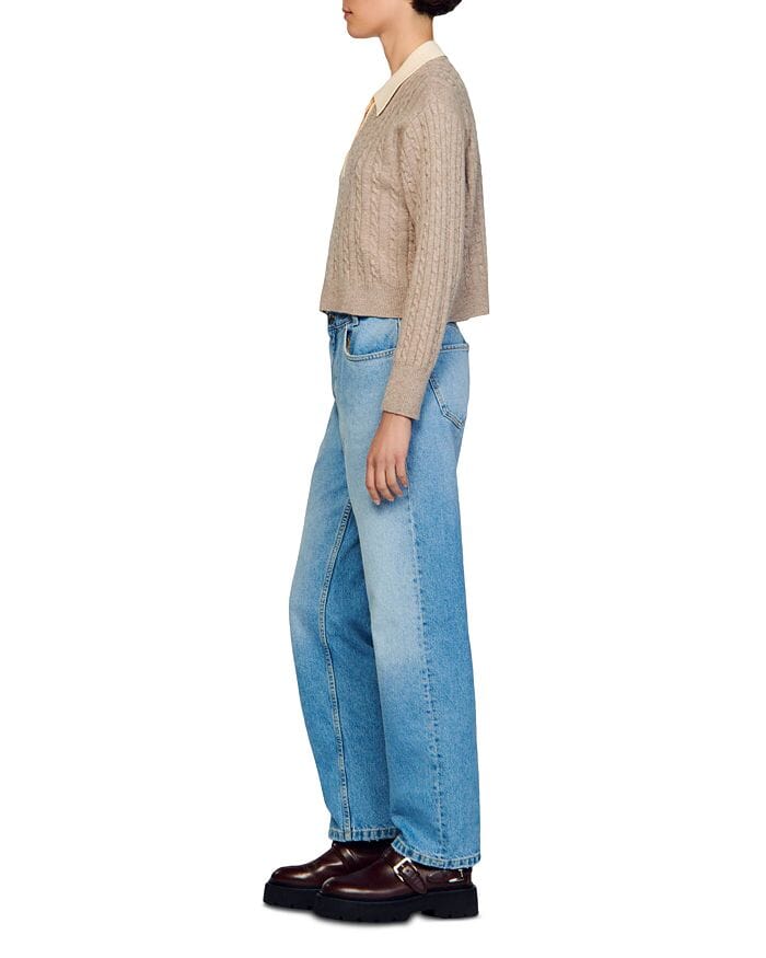 AIIZIE RENO CONTRAST COLLAR SWEATER - product image