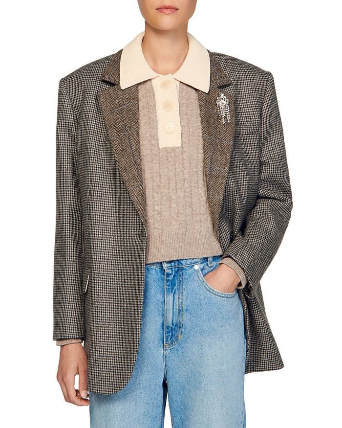 AIIZIE RENO CONTRAST COLLAR SWEATER - product image
