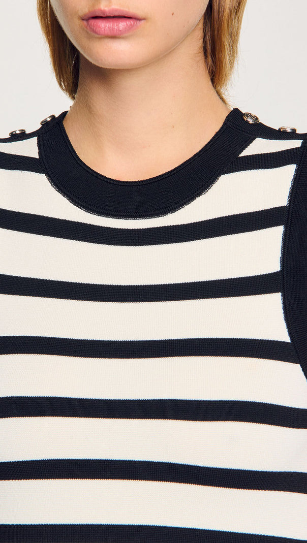 AIIZIE STRIPED KNIT MINI DRESS - product image