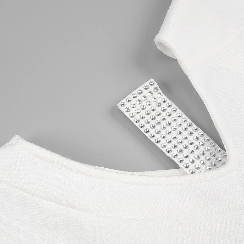 ABITO CON STRASS E SCHIENA SENZA TAGLIO - ULIAN