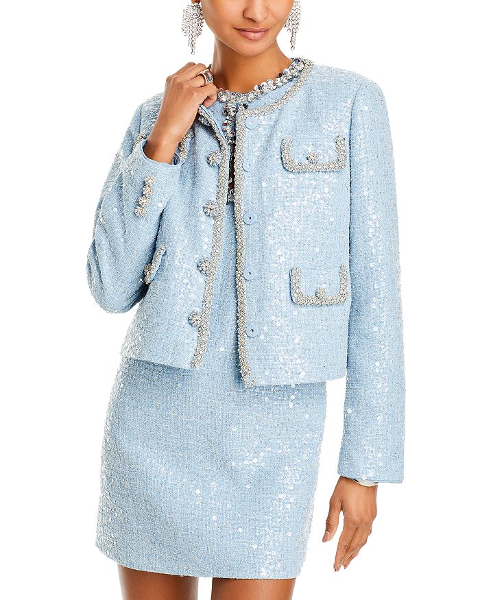 AIIZIE EMBELLISHED BOUCLÉ JACKET - product image