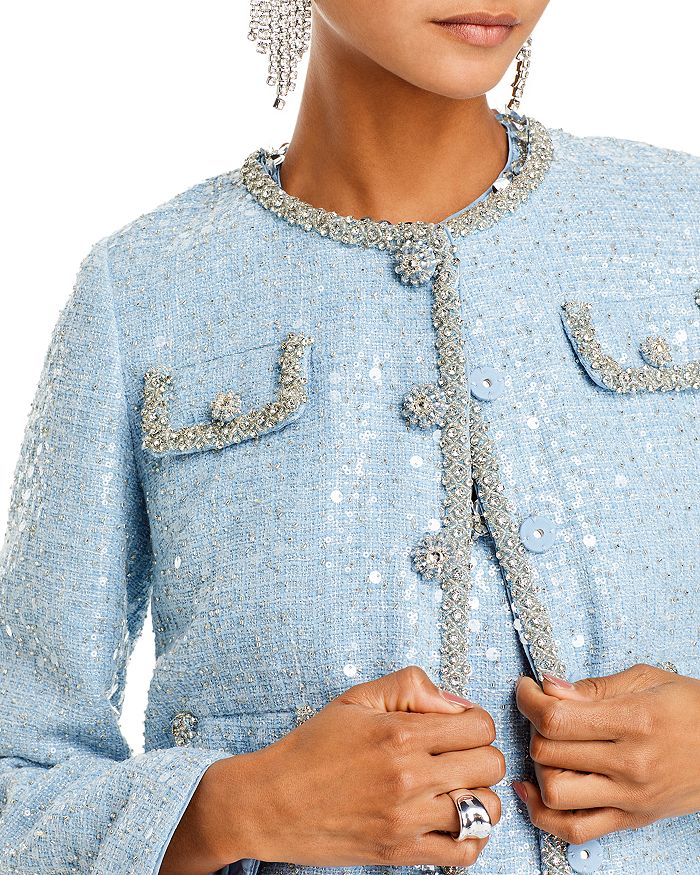 AIIZIE EMBELLISHED BOUCLÉ JACKET - product image