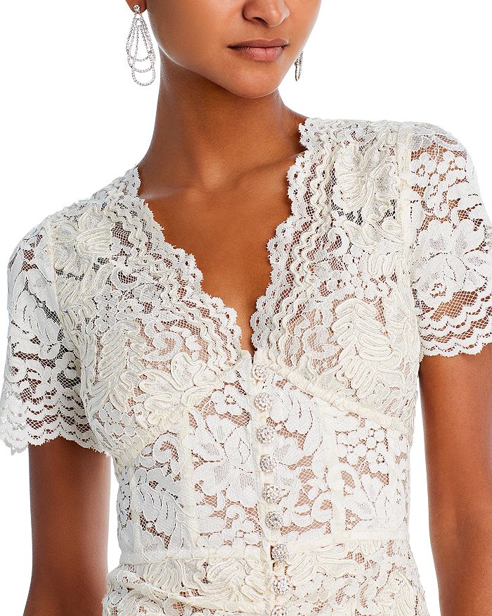 AIIZIE FLORAL LACE MIDI DRESS - product image