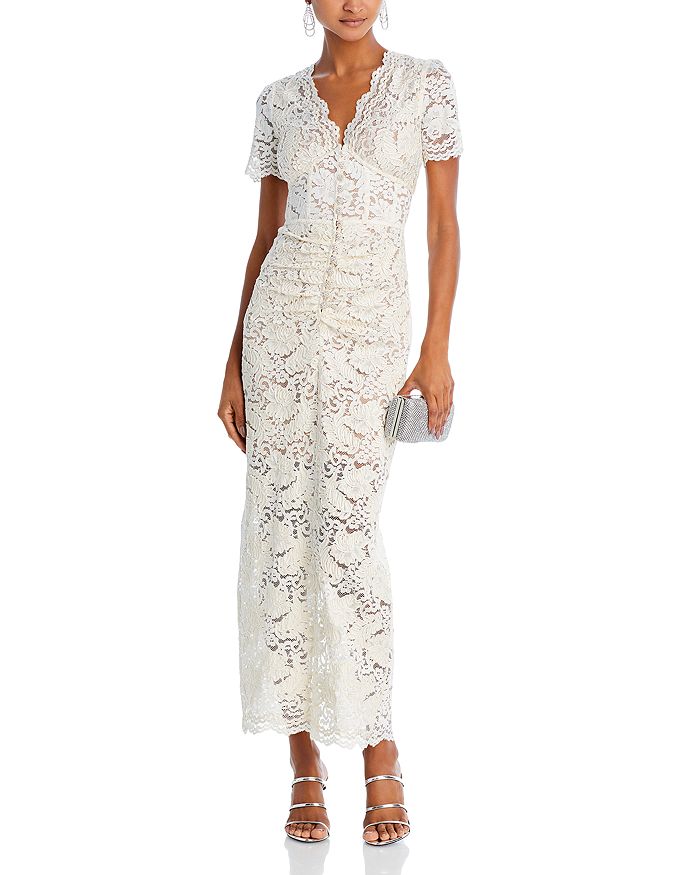 AIIZIE FLORAL LACE MIDI DRESS - product image