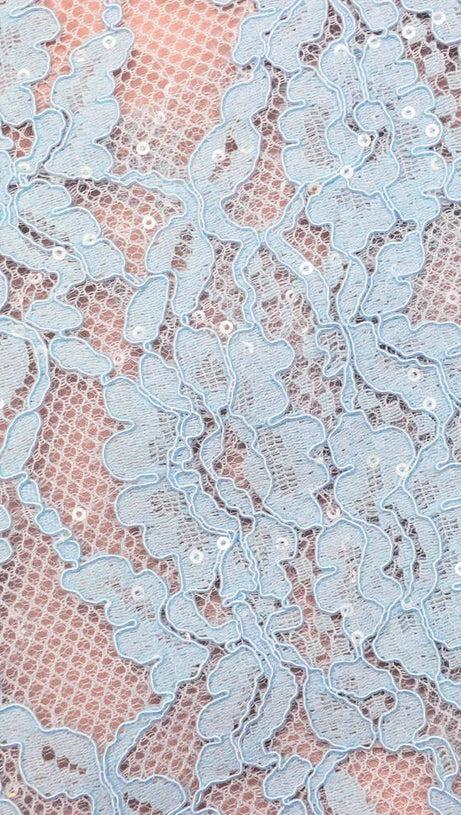 CAROL LACE EMBELLISHED TOP IN BLUE