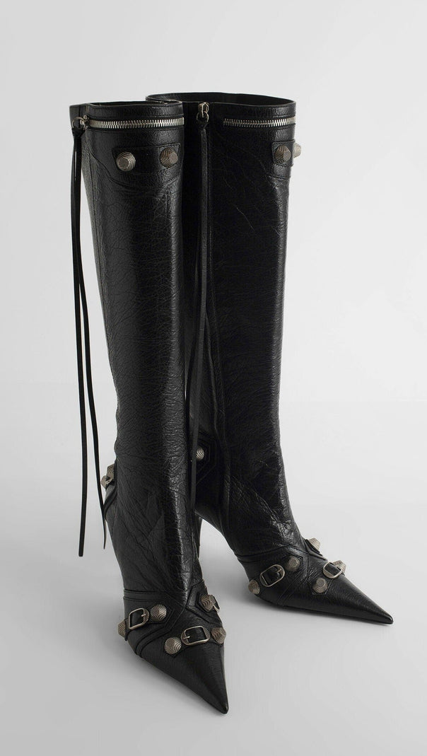 AIIZIE SHILIA ZIP KNEE-HIGH BOOTS - BLACK - product image