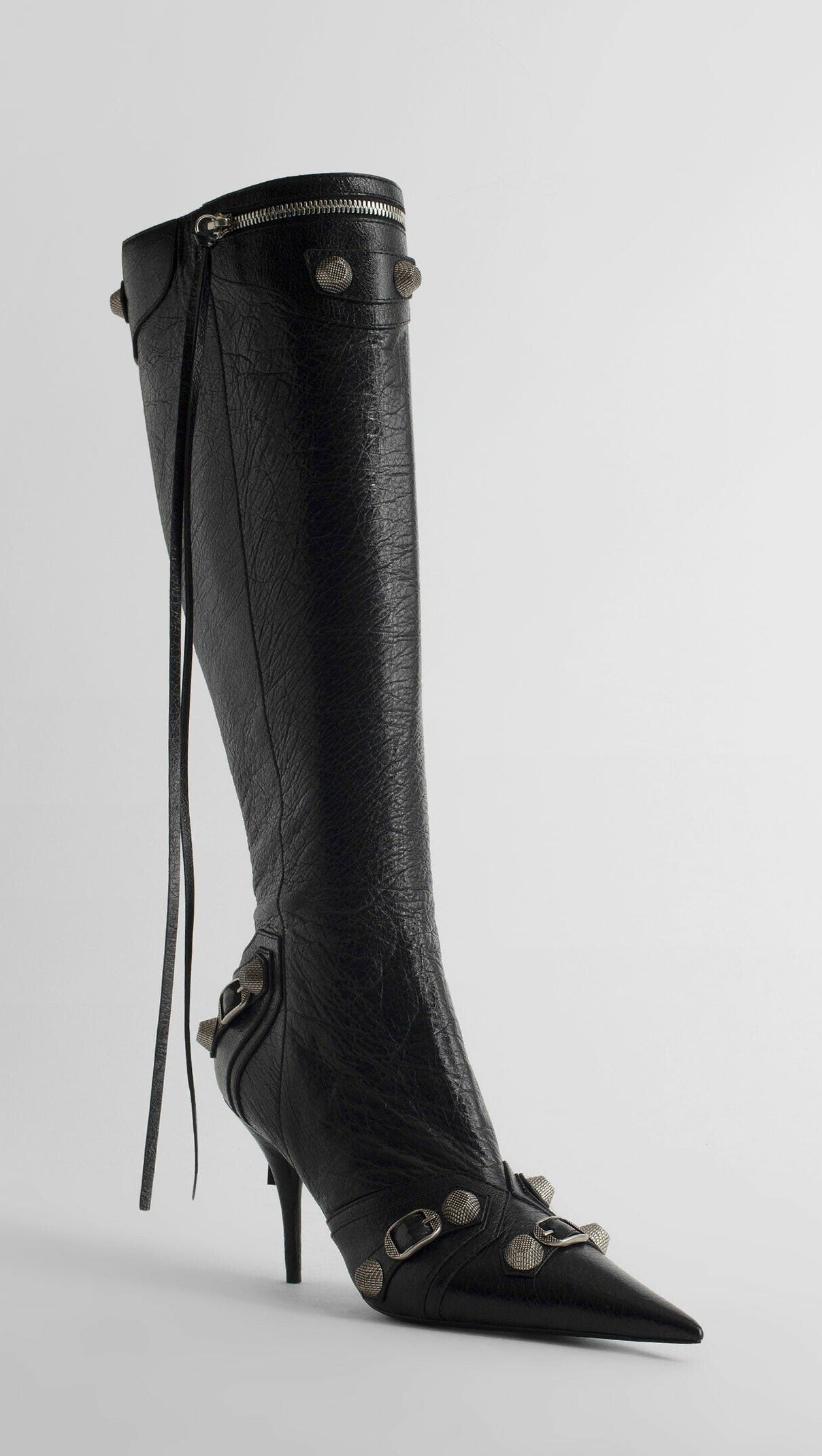 AIIZIE SHILIA ZIP KNEE-HIGH BOOTS - BLACK - product image