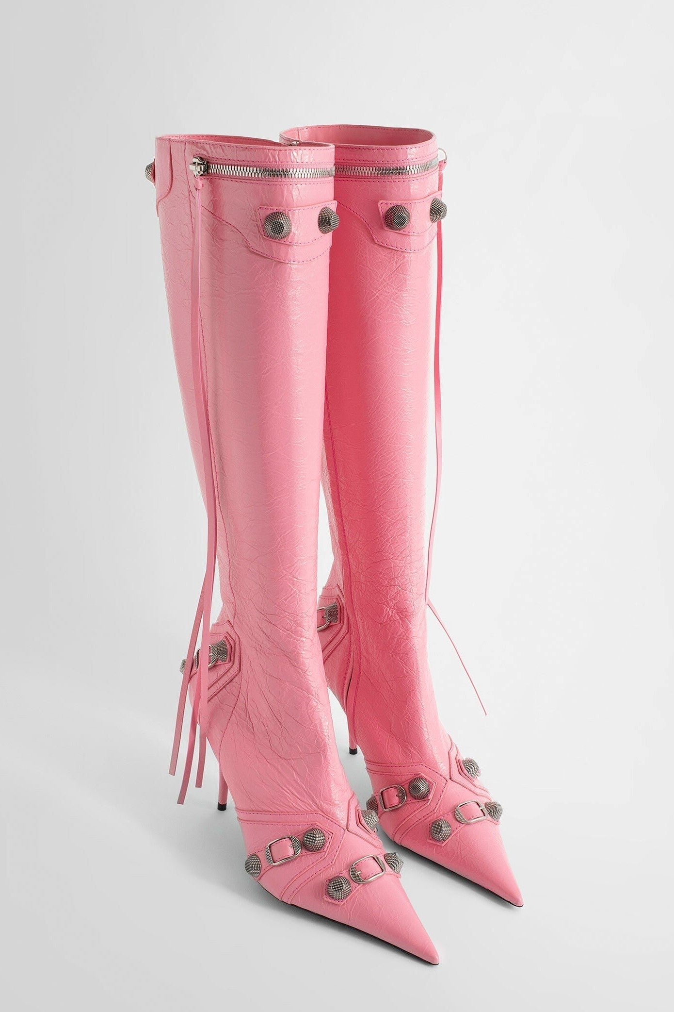 AIIZIE SHILIA ZIP KNEE-HIGH BOOTS - PINK - product image