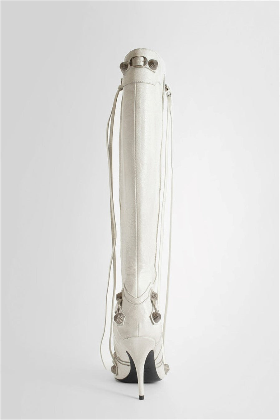 AIIZIE SHILIA ZIP KNEE-HIGH BOOTS - WHITE - product image