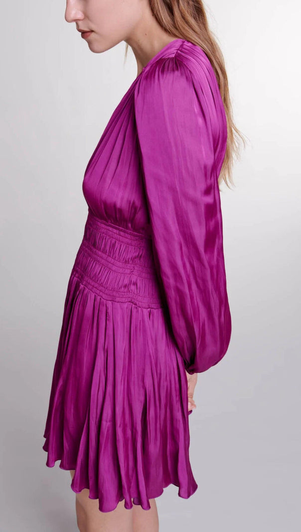 AIIZIE SHORT SATIN-LOOK DRESS - product image