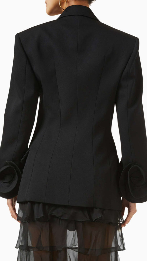 Sophia Rose – Blazer mit Applikation in Schwarz