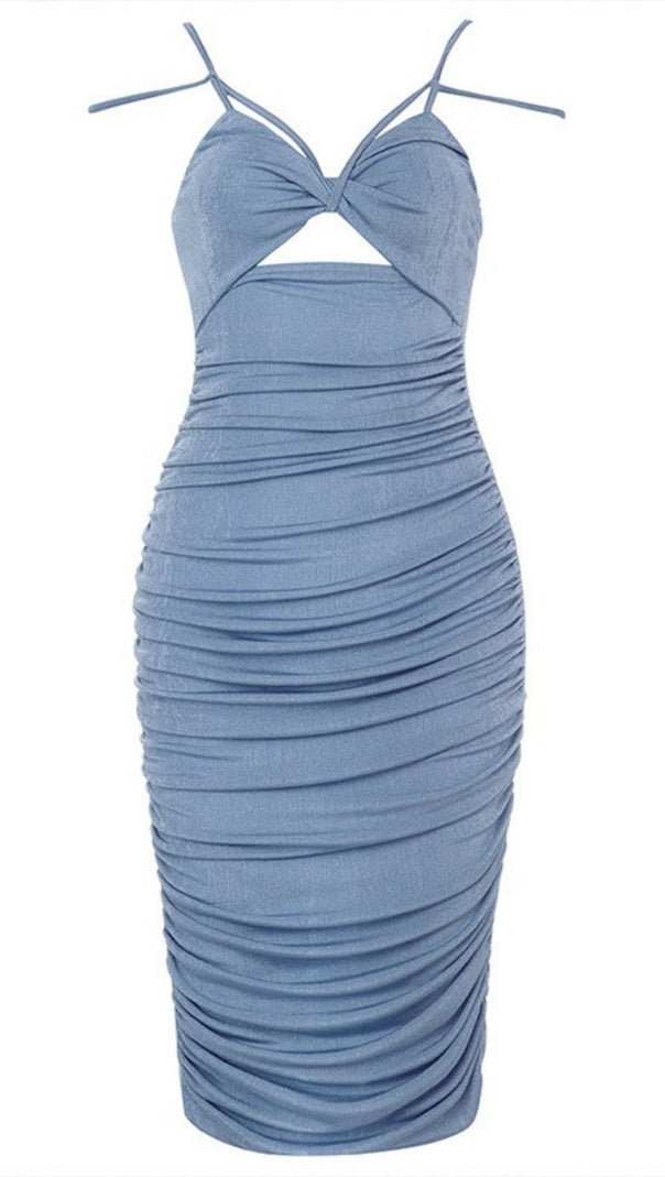 Kleid mit geteiltem Fischschwanz.