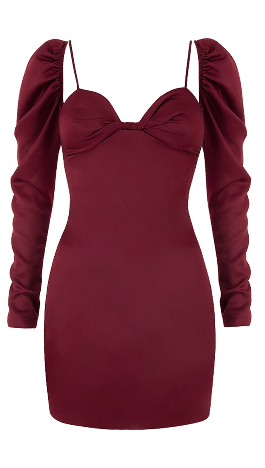 SQUARE NECK SLIM DRESS