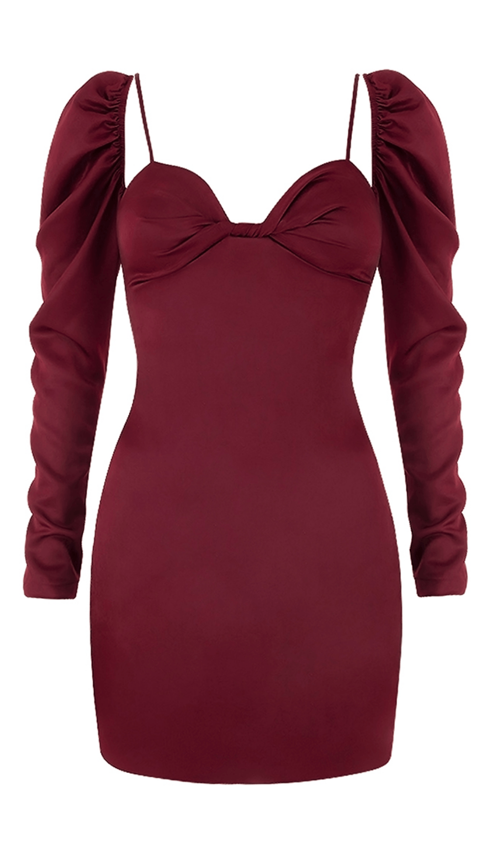 SQUARE NECK SLIM DRESS