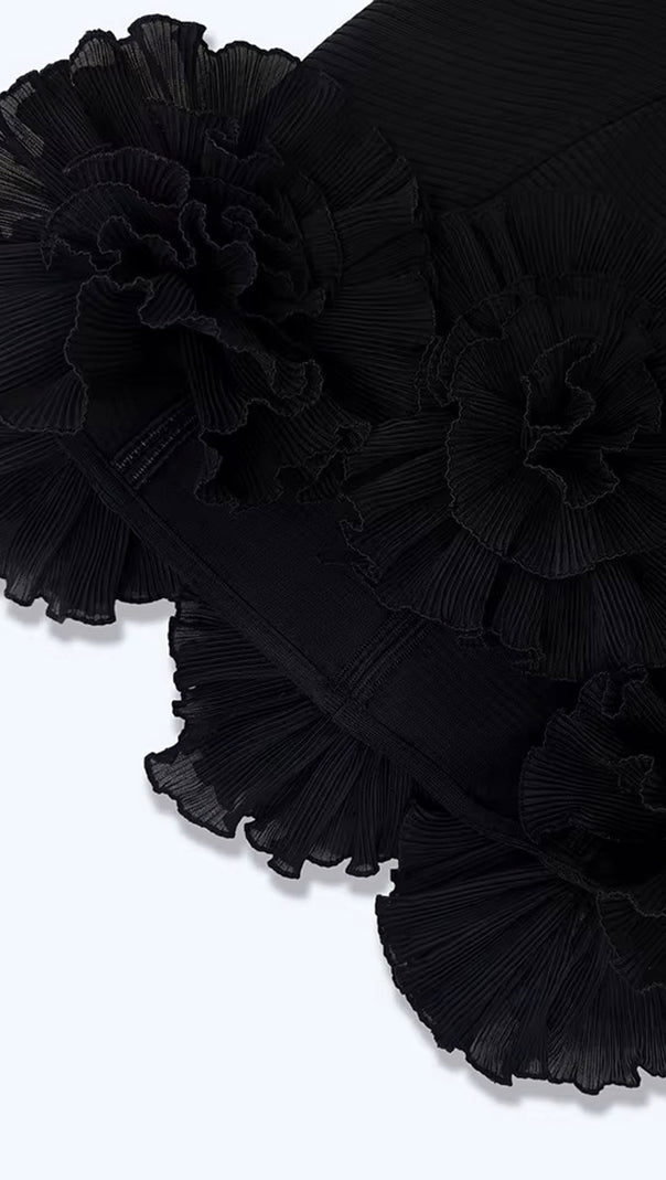 AIIZIE TATYA FLOWER STRAPLESS MINI BANDAGE DRESS - product image