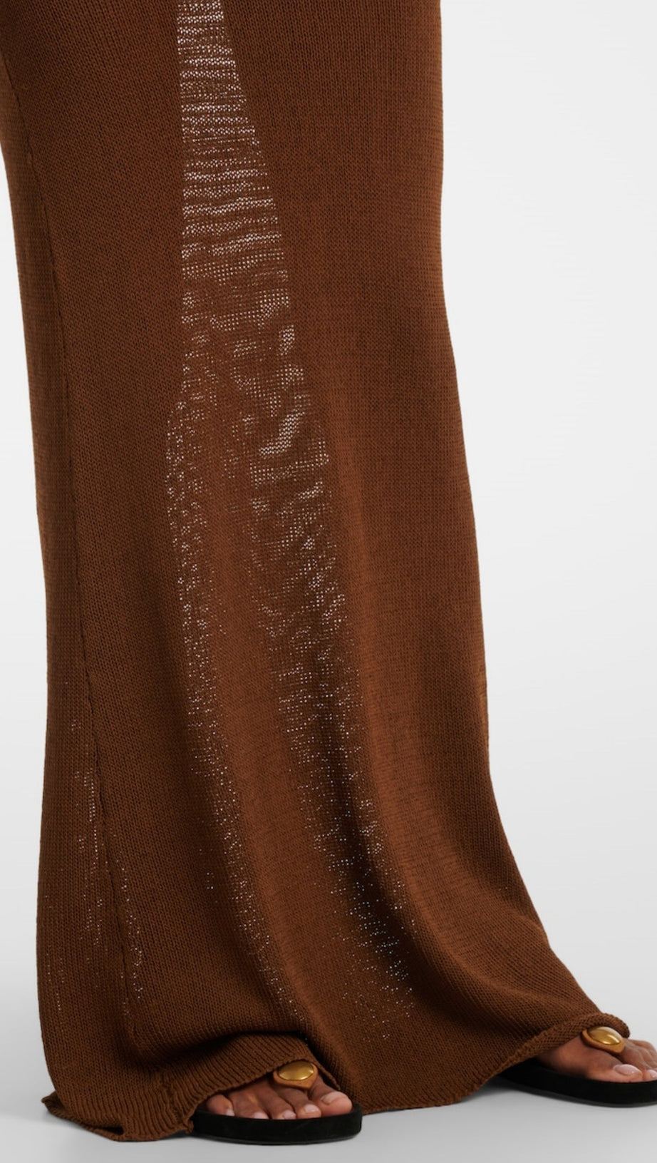 Neckholder-Maxikleid aus Strick