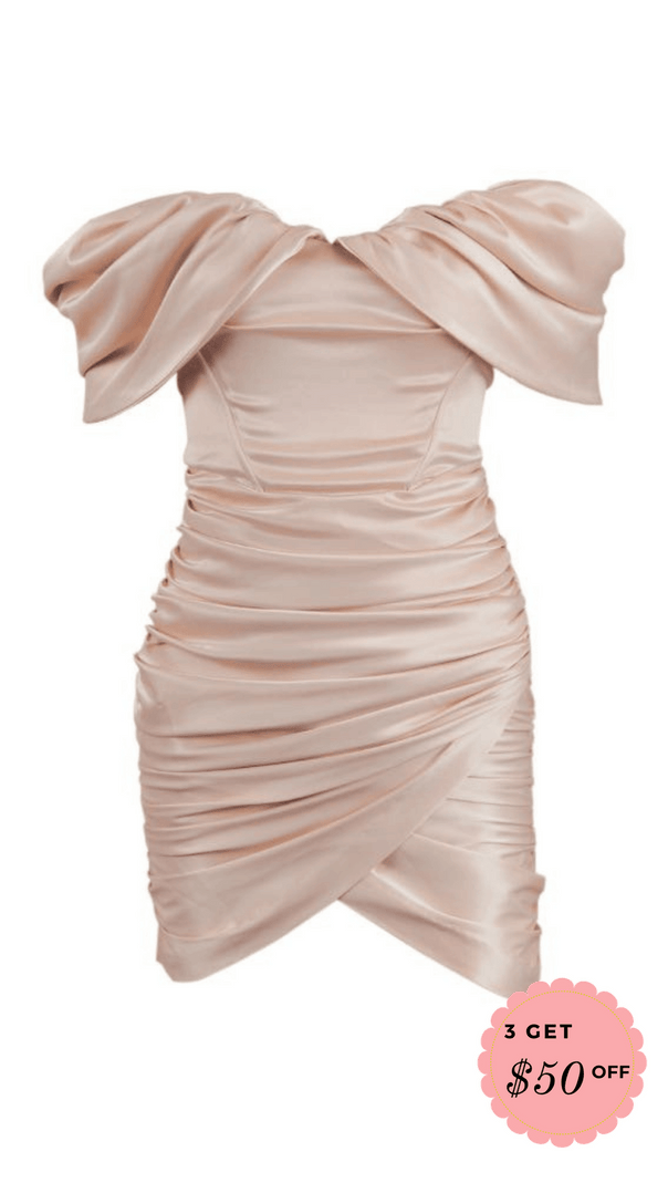 TUBE-TOP-FALTENROCK IN PINK