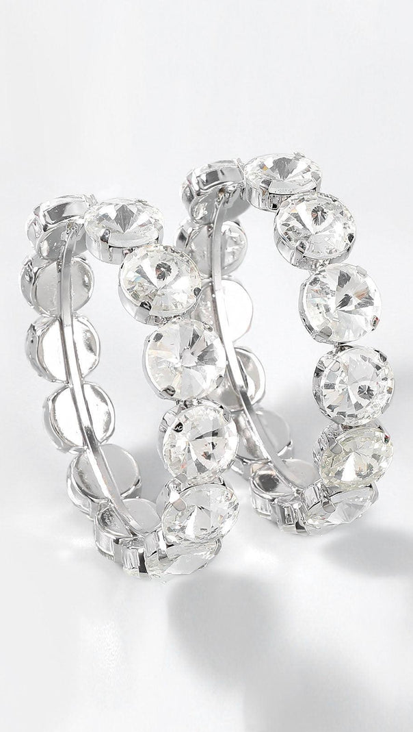 AIIZIE TERRA DIAMANTE HOOP EARRINGS - product image
