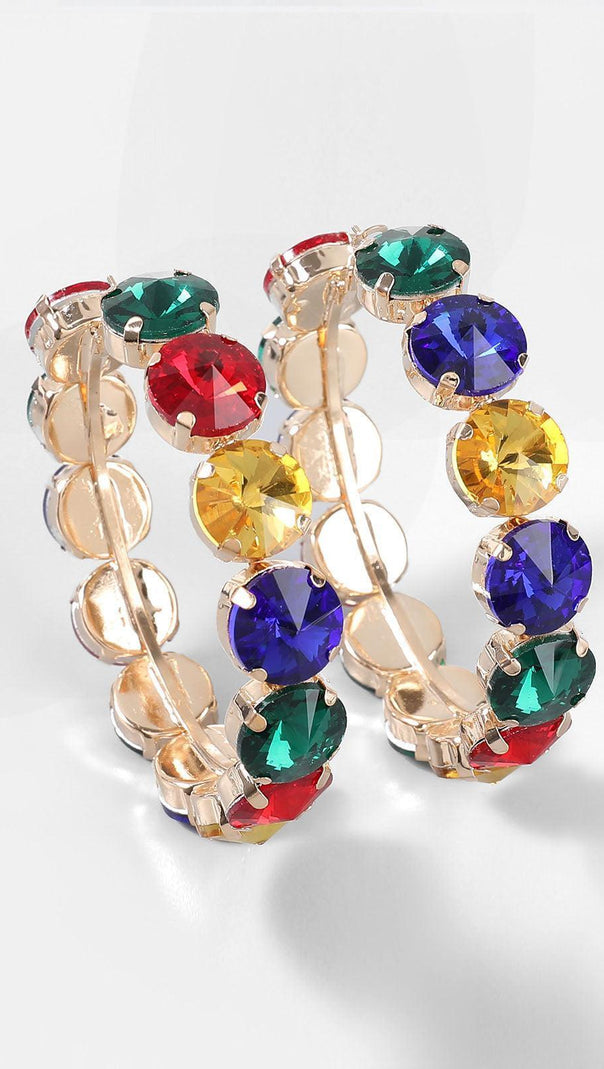 AIIZIE TERRA DIAMANTE HOOP EARRINGS - product image