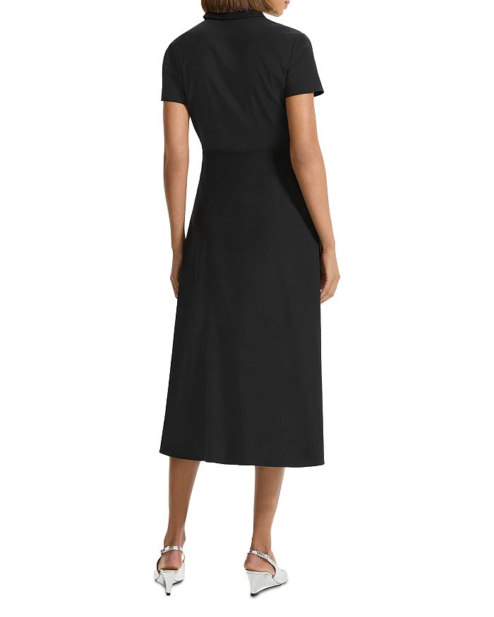 AIIZIE MIDI SHIRTDRESS IN BLACK - product image