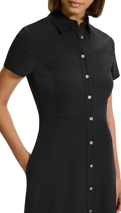 ABITO CAMICIA MIDI NERO 