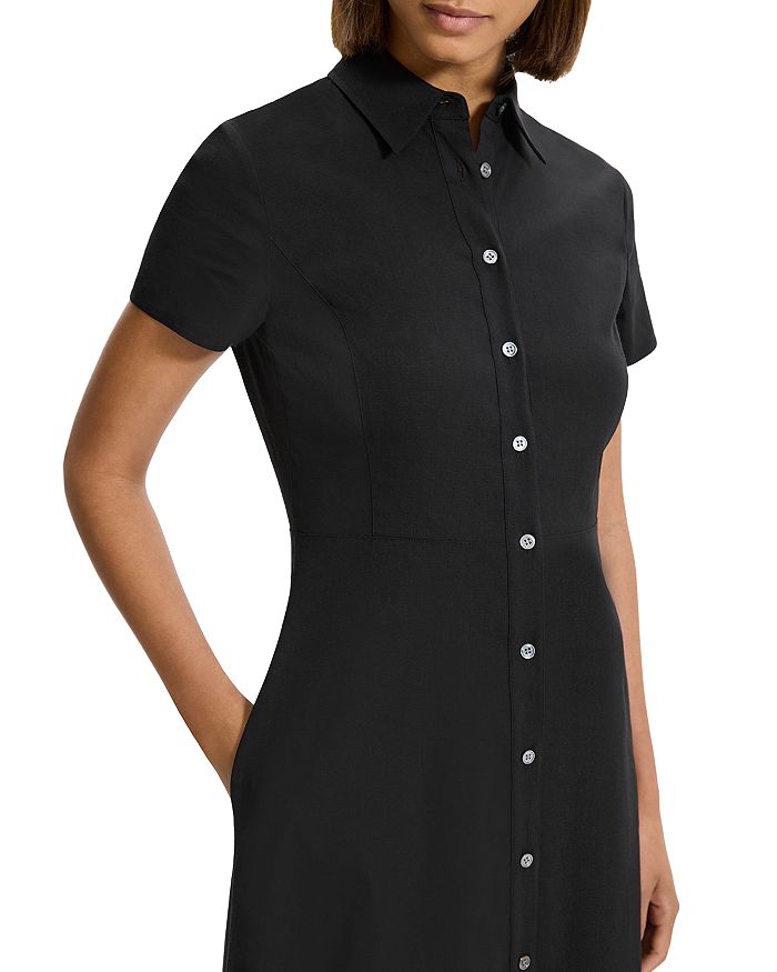 AIIZIE MIDI SHIRTDRESS IN BLACK - product image