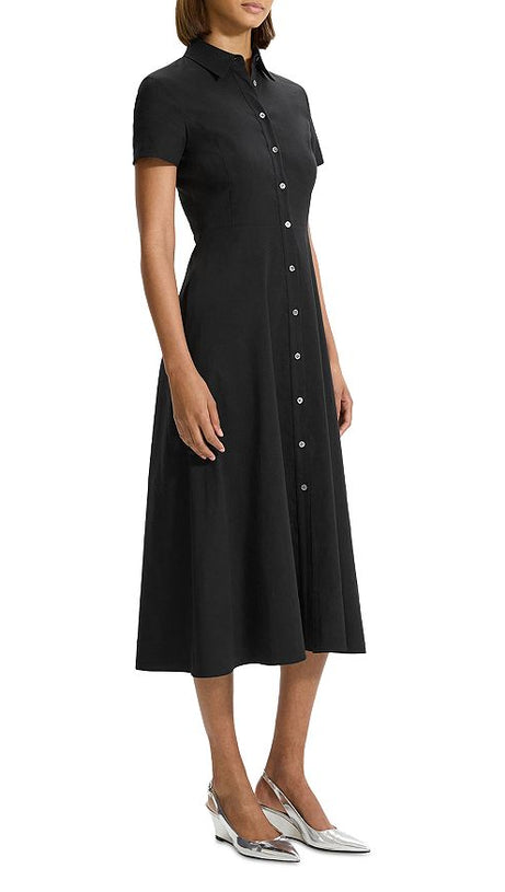 ABITO CAMICIA MIDI NERO 