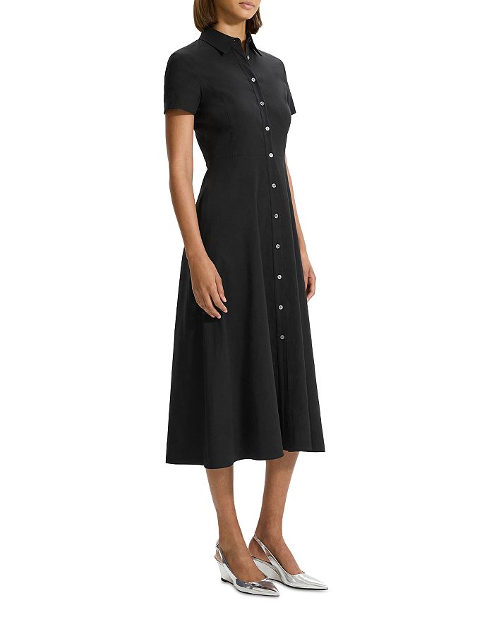 AIIZIE MIDI SHIRTDRESS IN BLACK - product image