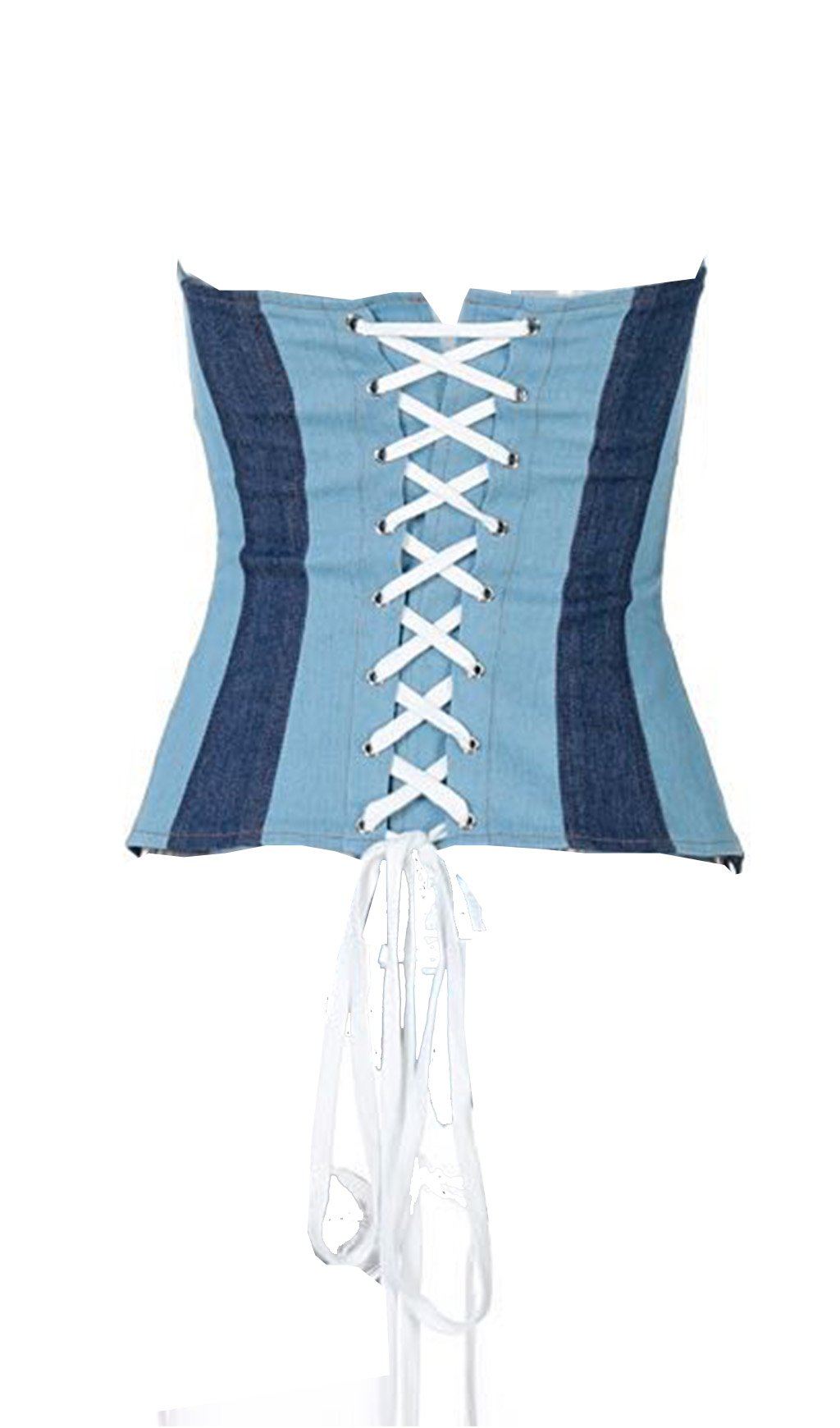 TIE DENIM WRAP CHEST