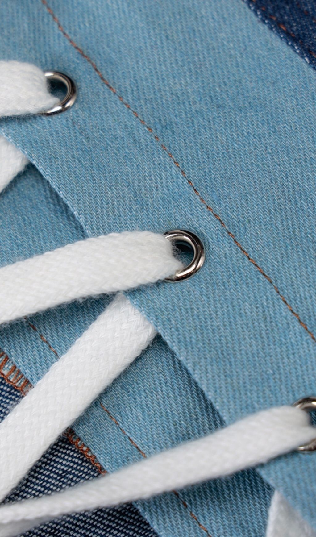 TIE DENIM WRAP CHEST