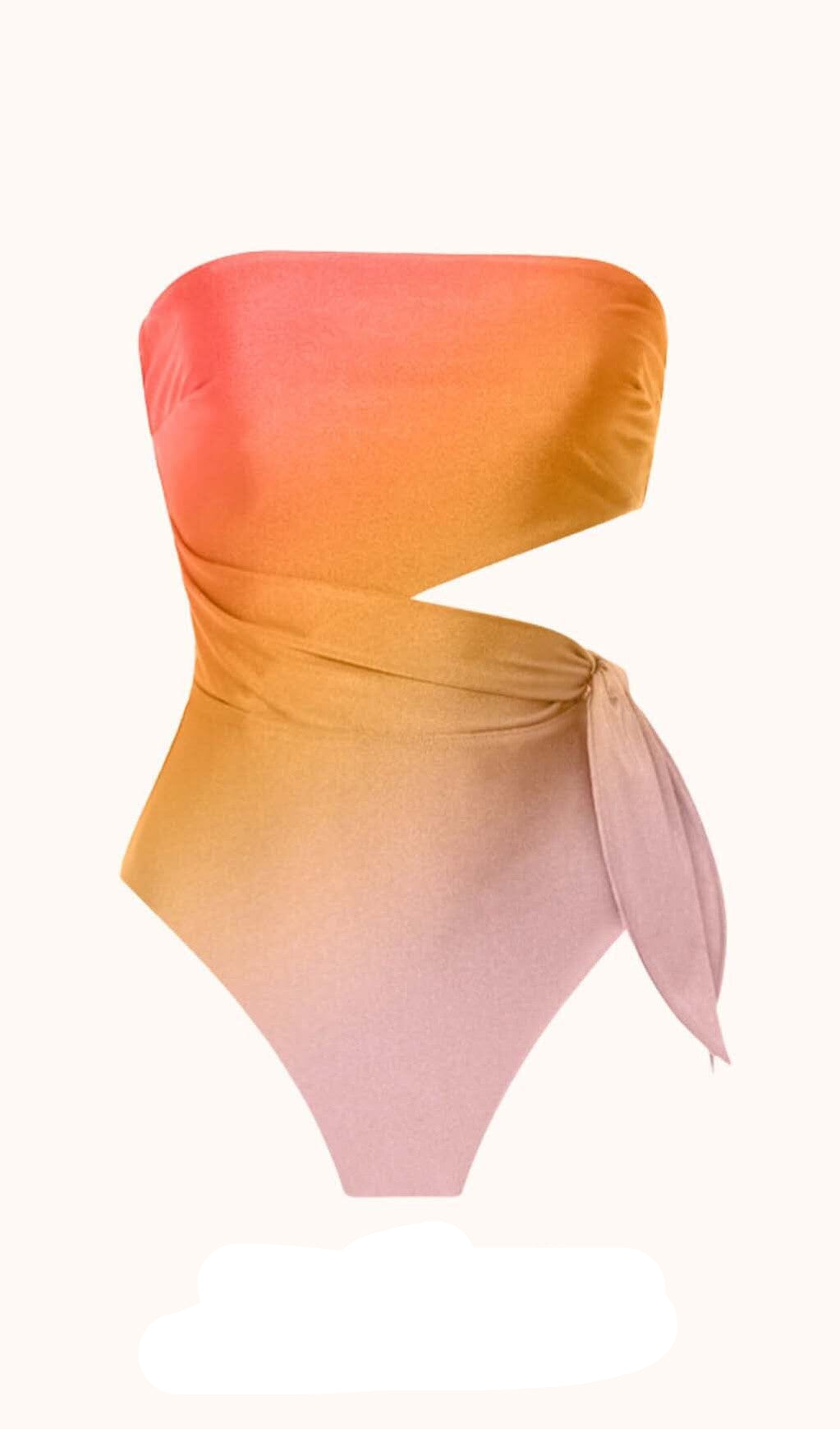 STRAPLESS OMBRE SWIMWEAR
