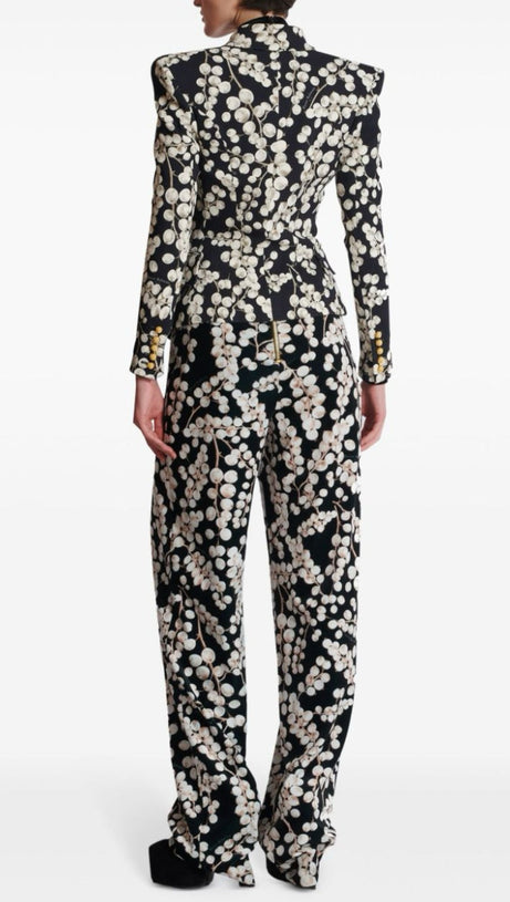 TRIPTI PRINTED BUTTONED BLAZER