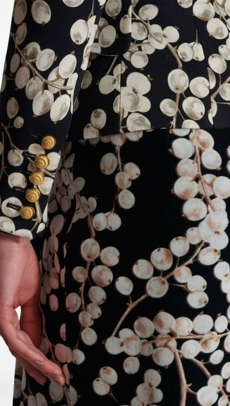 TRIPTI PRINTED BUTTONED BLAZER