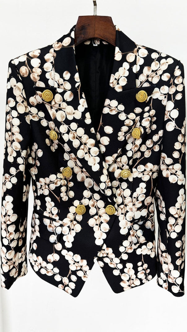 AIIZIE TRIPTI PRINTED BUTTONED BLAZER - product image