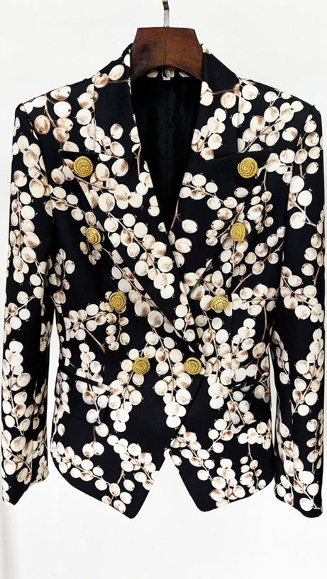 TRIPTI PRINTED BUTTONED BLAZER