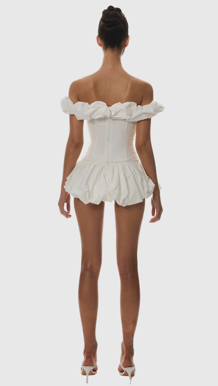 TYORA PUFF OFF SHOULDER LACE UP CORSET