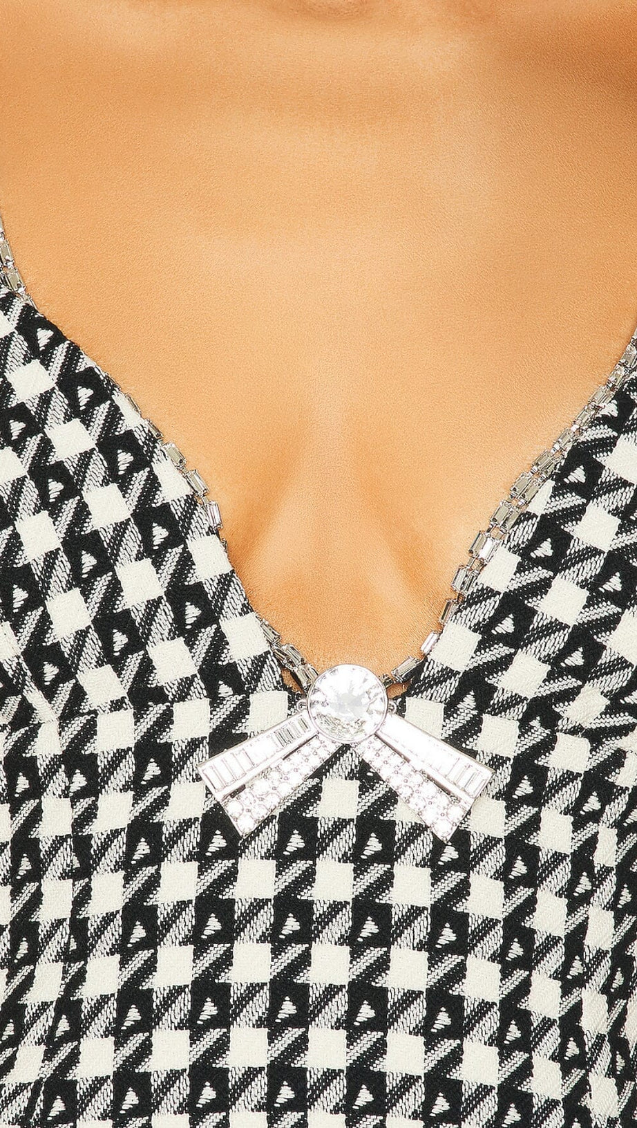 MINI ABITO NERO MULTICOLORE CON FIOCCO DECO 