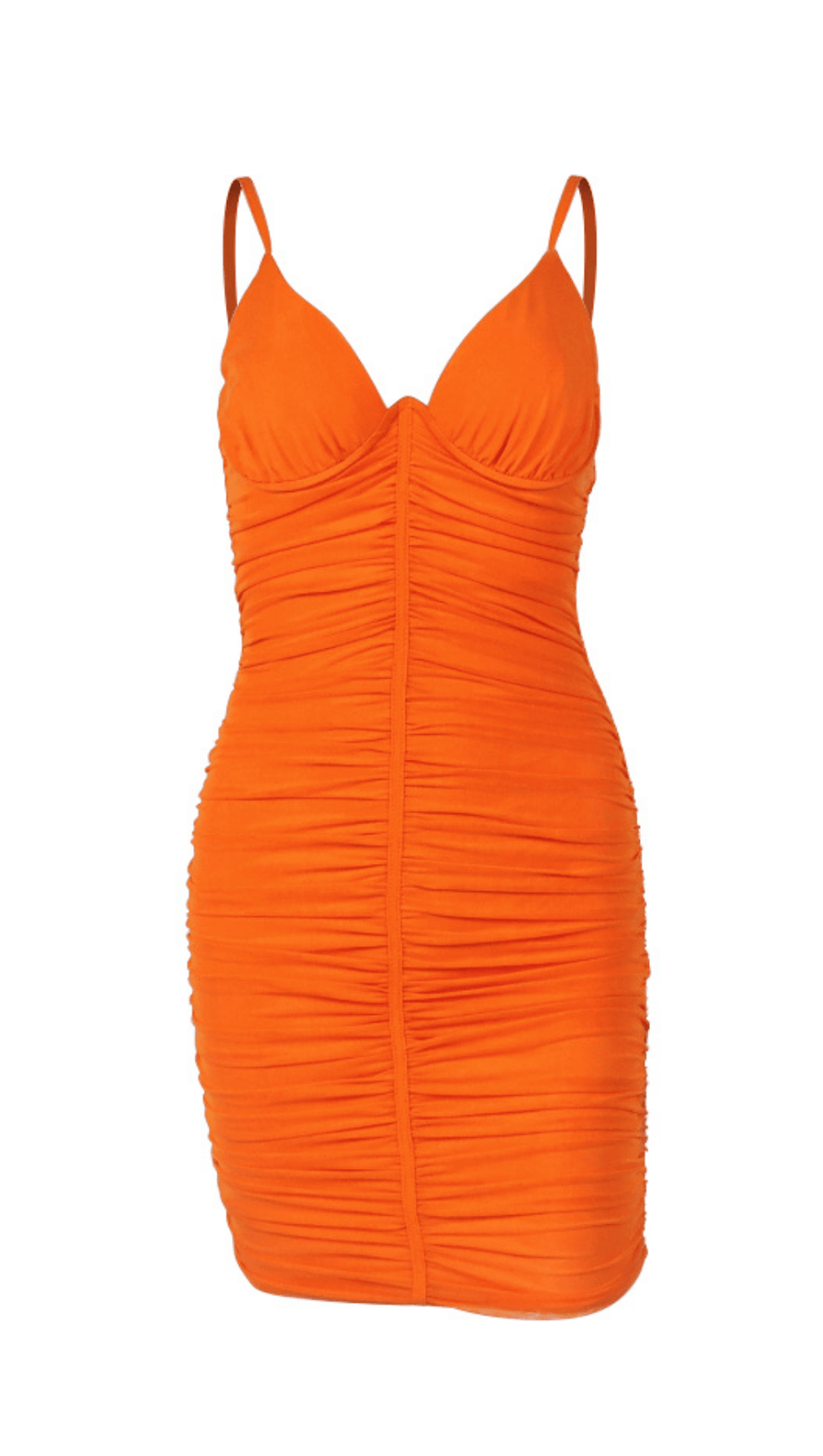 GONNA IN RETE CON SCOLLO A V E SPALLINE PLISSETTATE.