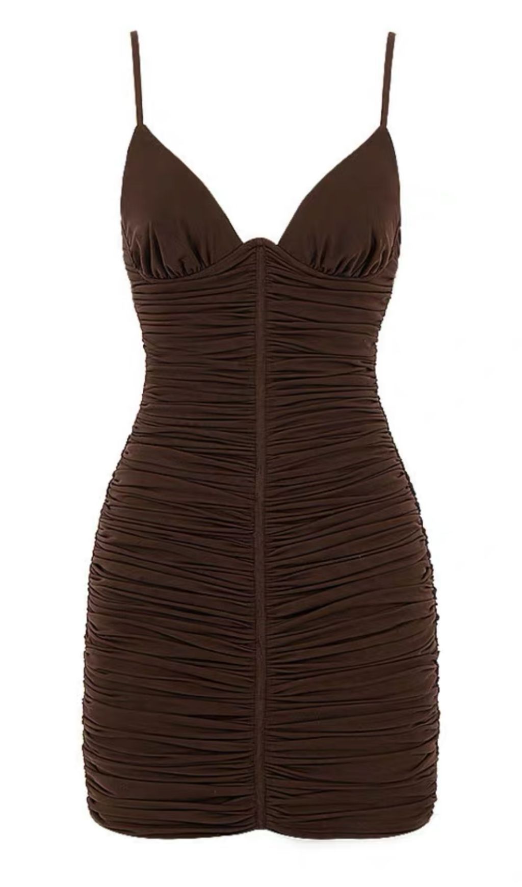 GONNA IN RETE CON SCOLLO A V E SPALLINE PLISSETTATE.