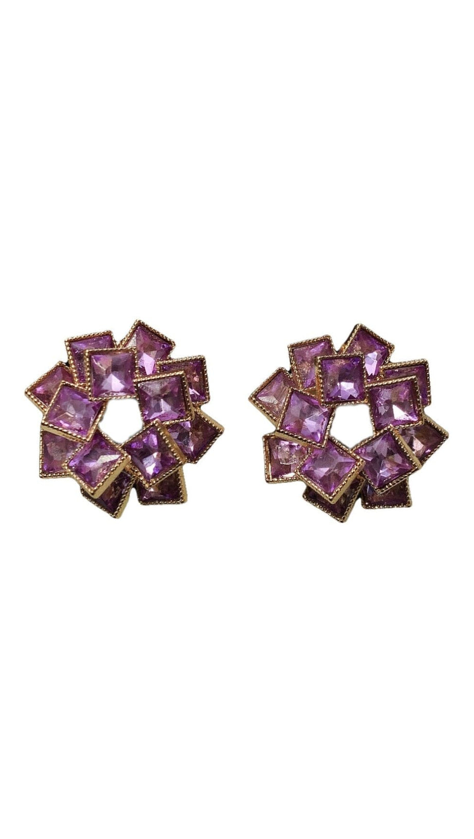 MULTI LAYER RHINESTONE EARRINGS