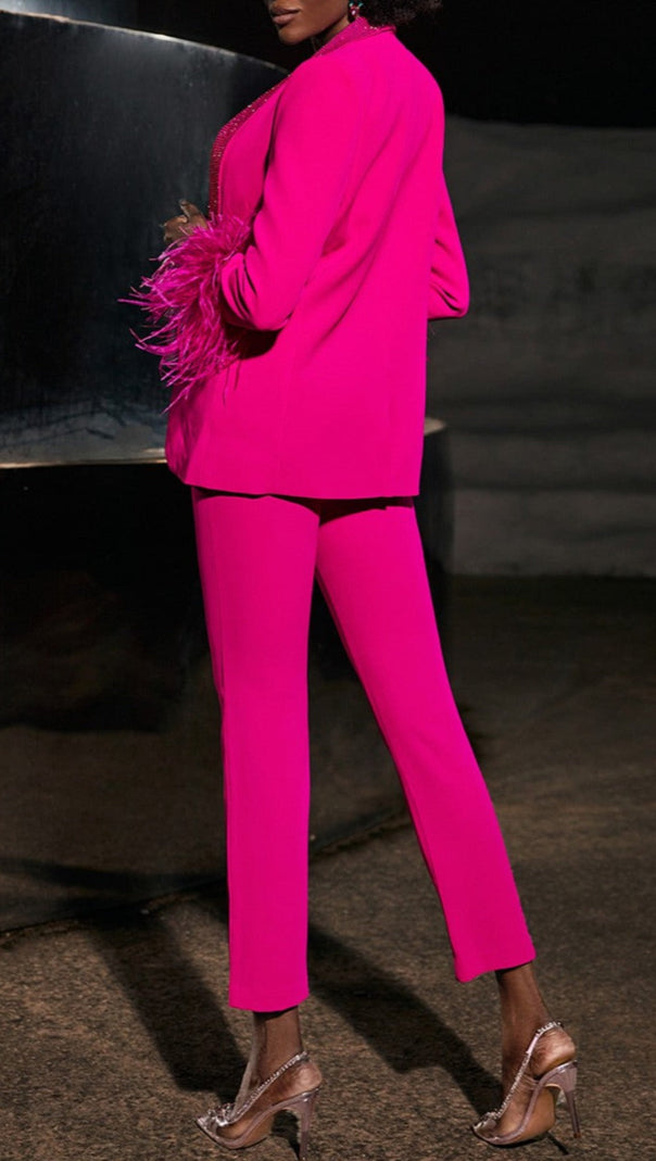 AIIZIE BODYCON PANTS IN PINK - product image